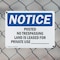 Signmission Posted No Trespassing Land Is Leased For OSHA Notice Sign, Plastic, 10in W x 7in L, 2PK OS-2PACK-NS-P-710-L-17726 - alternate 3